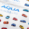 トヨタの新しいハイブリッドカーAQUA（アクア）、世界一低燃費の35.4km/lだそうです。価格も169〜179万円全長3995ミリ重量1050キロ...